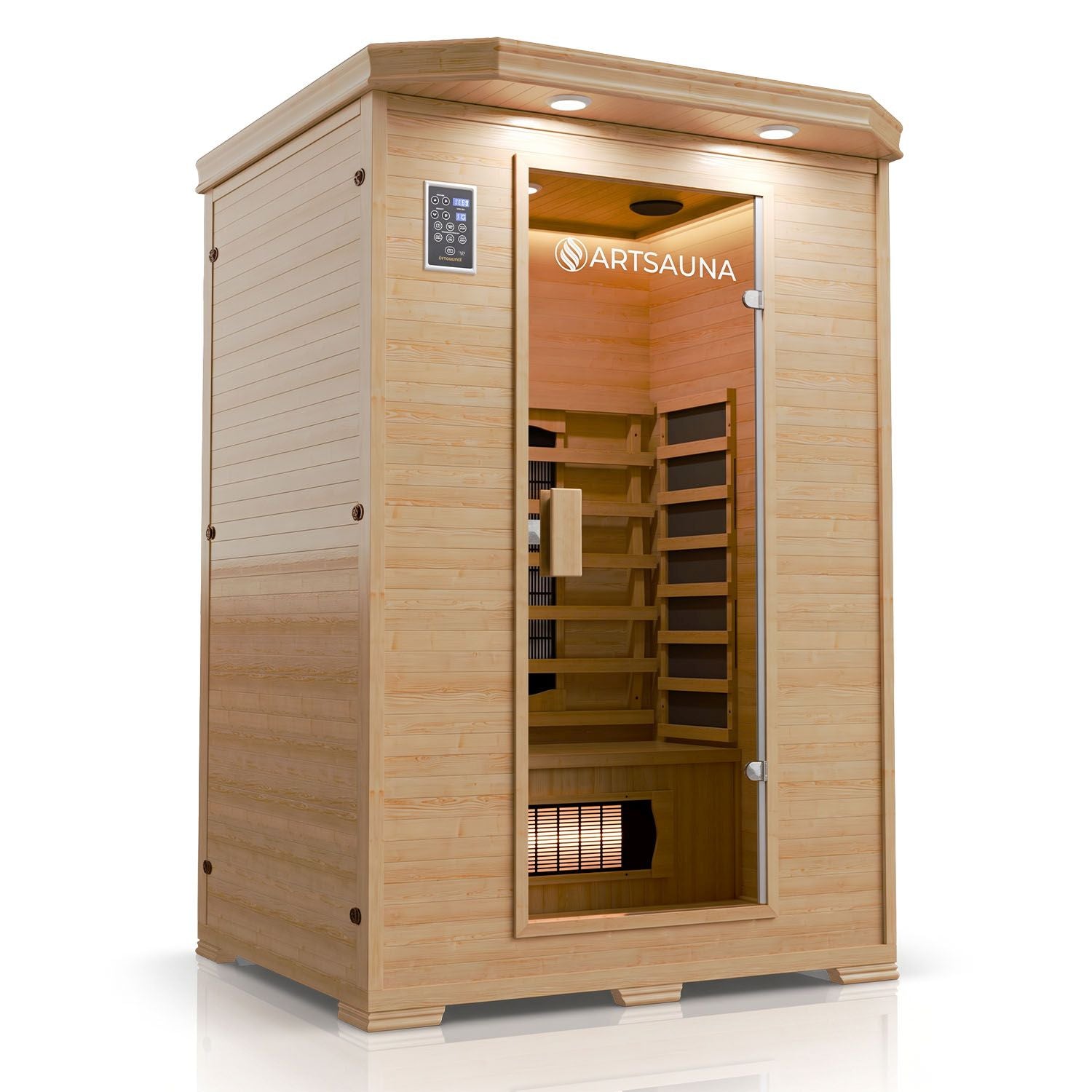artsauna-oslo-infrarotkabine-triplex-2-personen-hemlock image 2