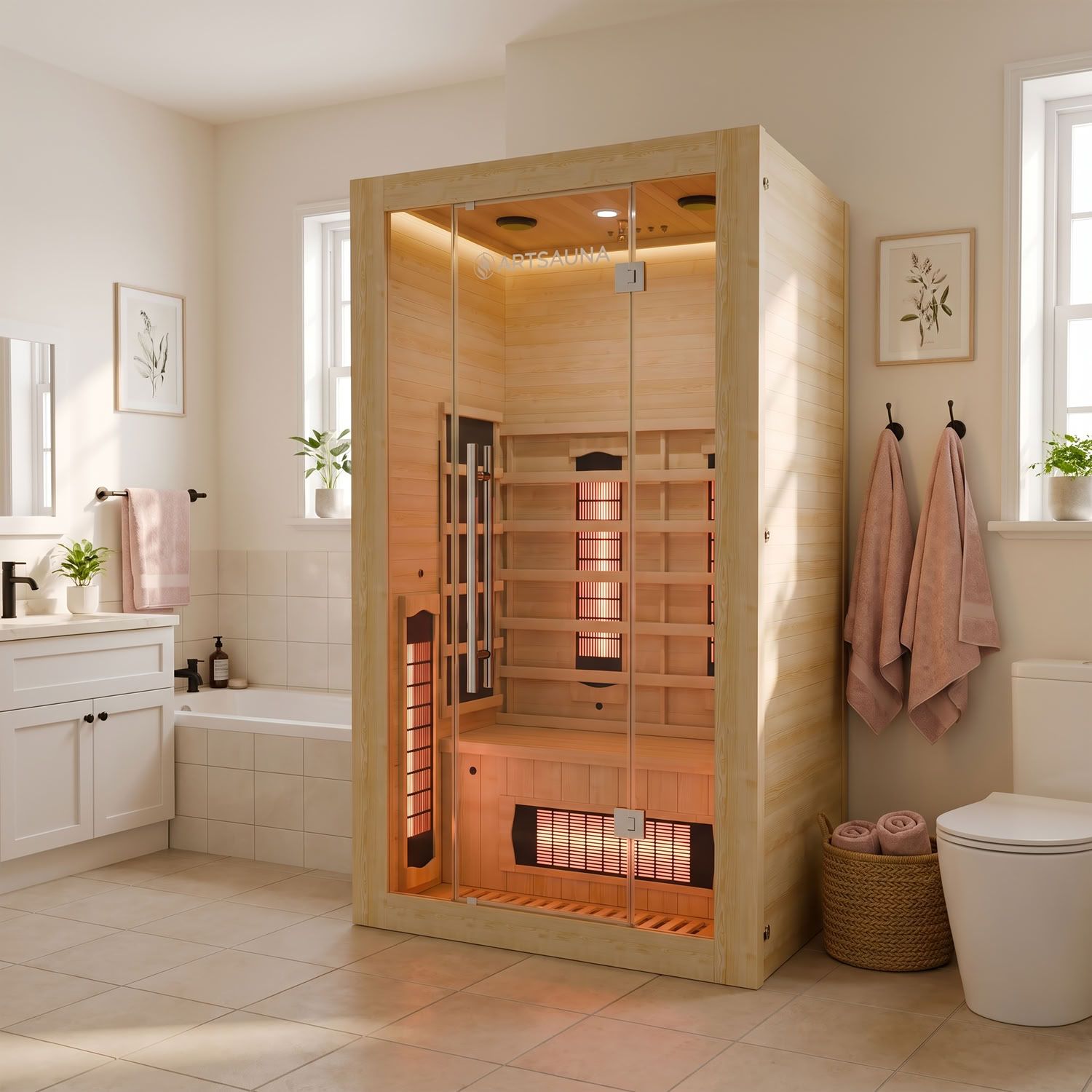 artsauna-kiruna-120-infrarotkabine-2-personen-dual image 1