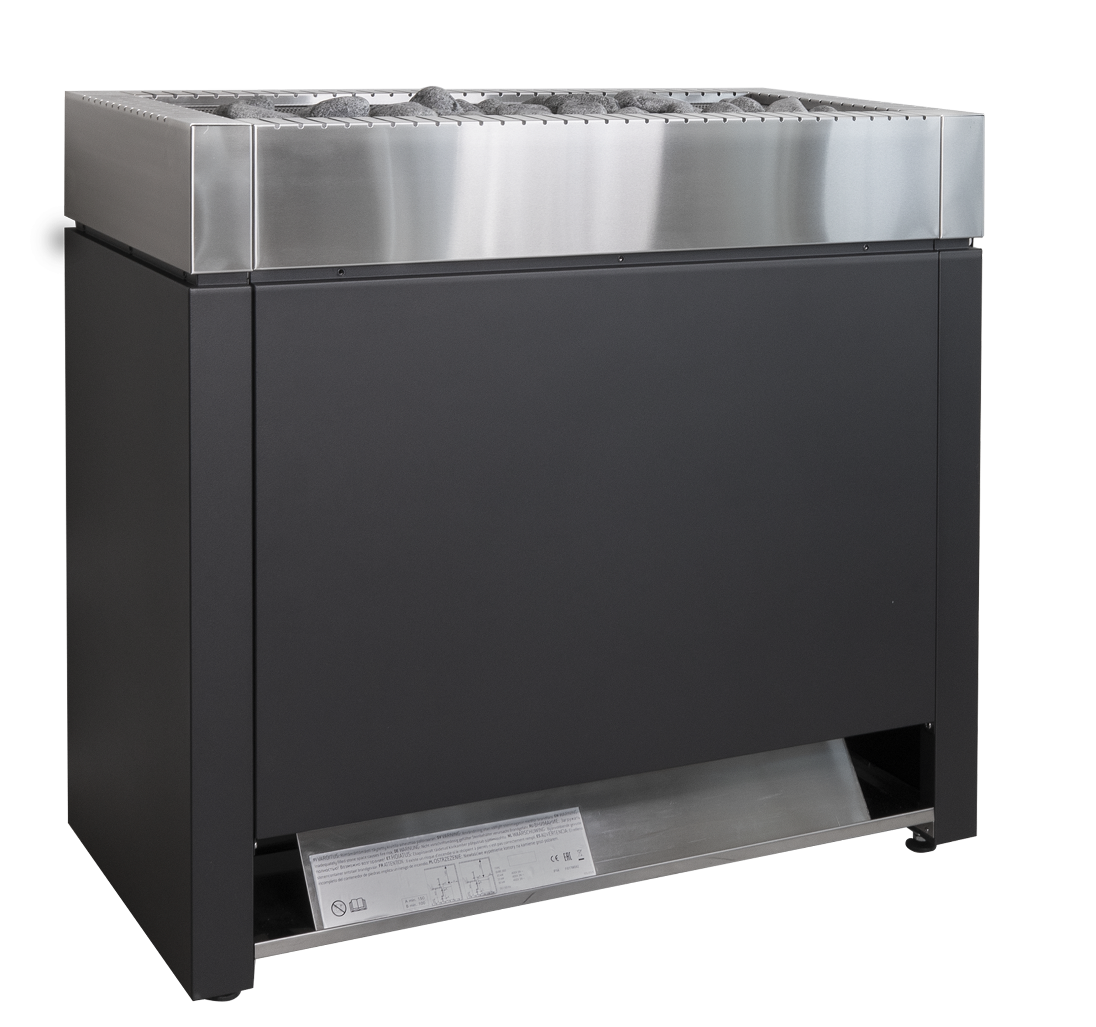 harvia-qube-pro-elektroofen-24-kw-gewerblich-edelstahl image 2