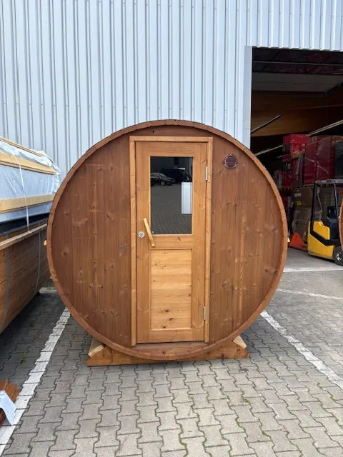 wellmia-fasssauna-small-230cm-thermoholz-4-6-personen image 1