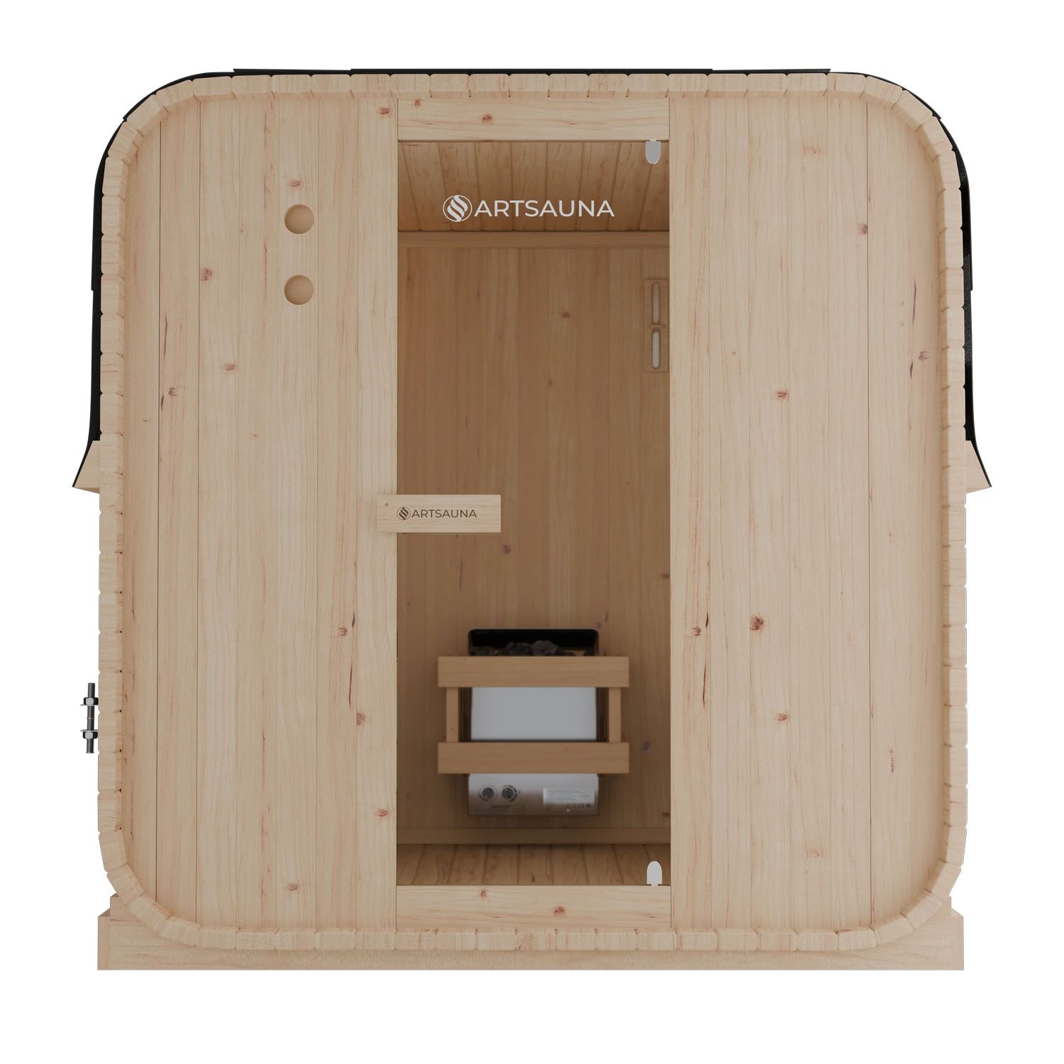 artsauna-nolvik-xl-cube-fasssauna-6-personen-8-kw image 2