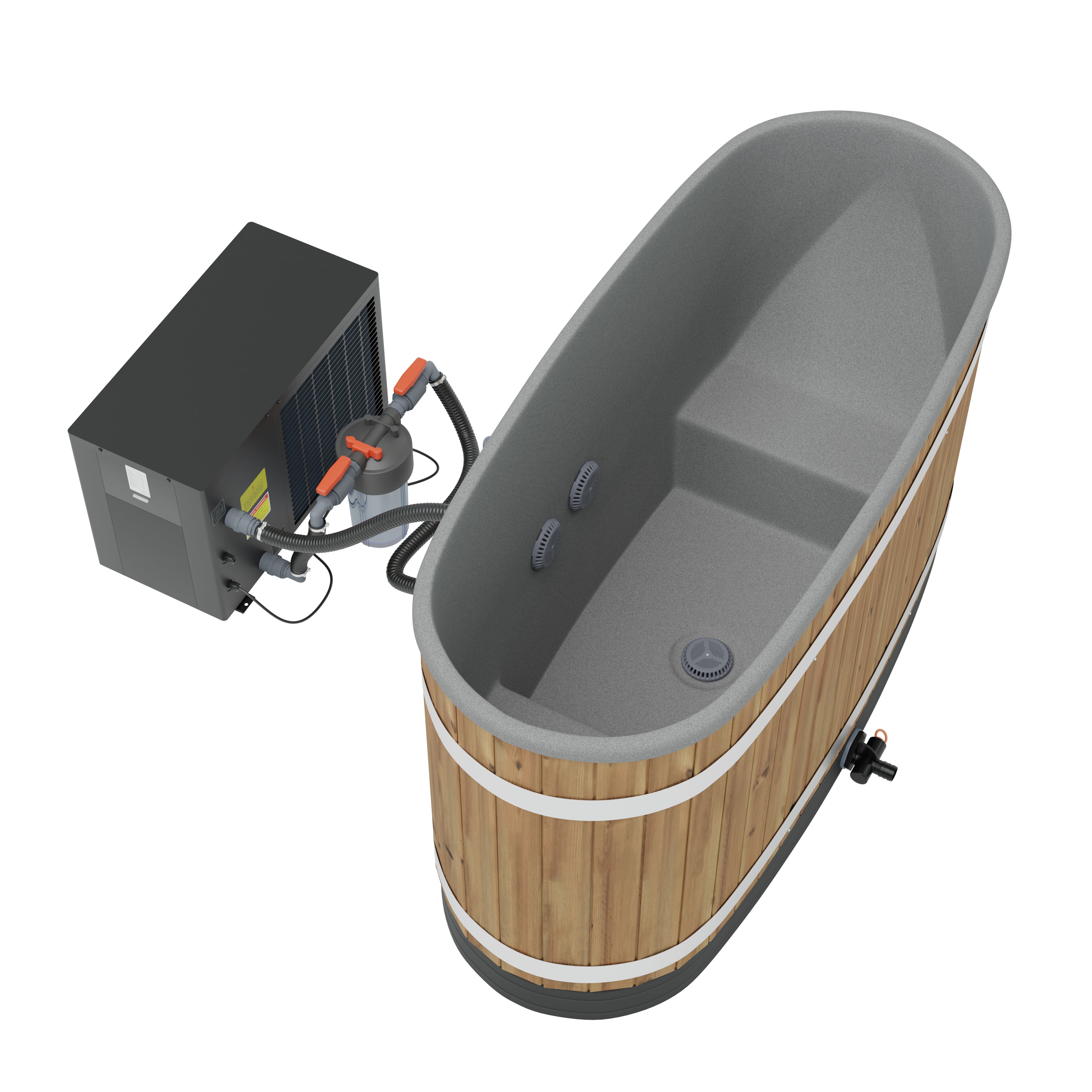 kirami-premium-tiny-s-dual-badefass-elektroofen-thermoholz-5-kw image 1