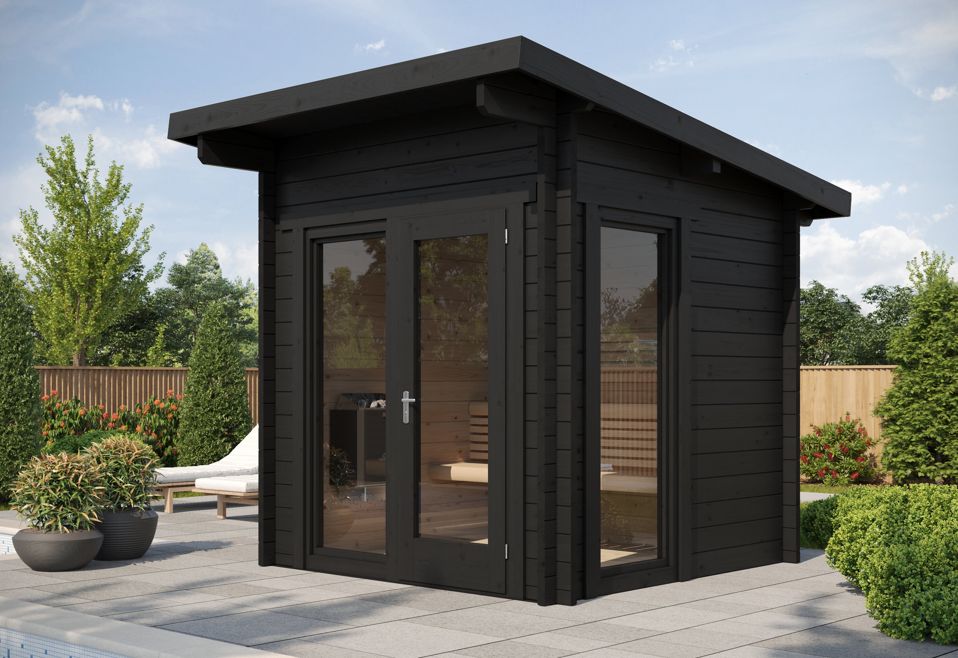 wellmia-cube-panorama-gartensauna-glasfront-fichte-3-4-personen image 1