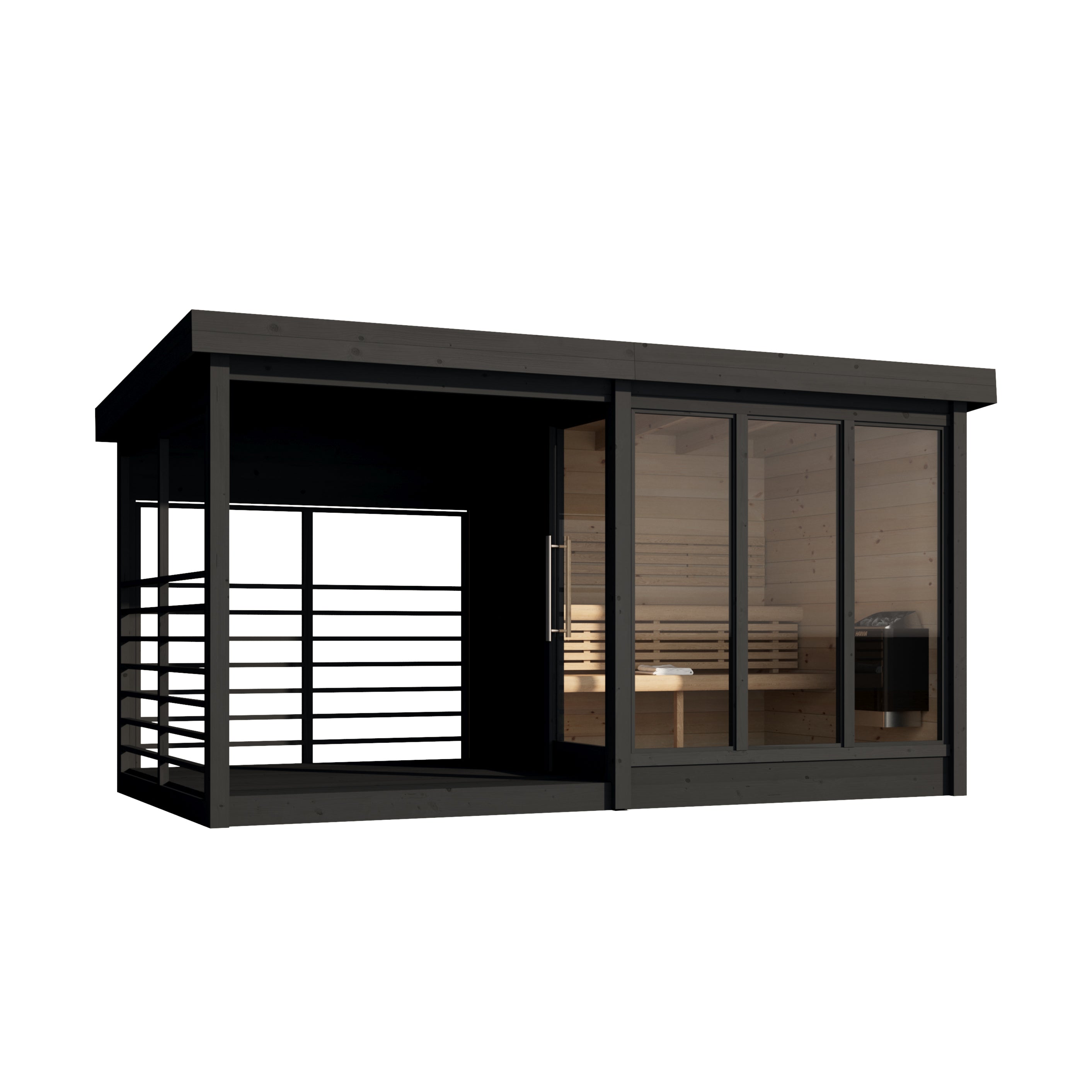 wellmia-anita-gartensauna-mit-glasfront-und-terrasse-4-personen image 3