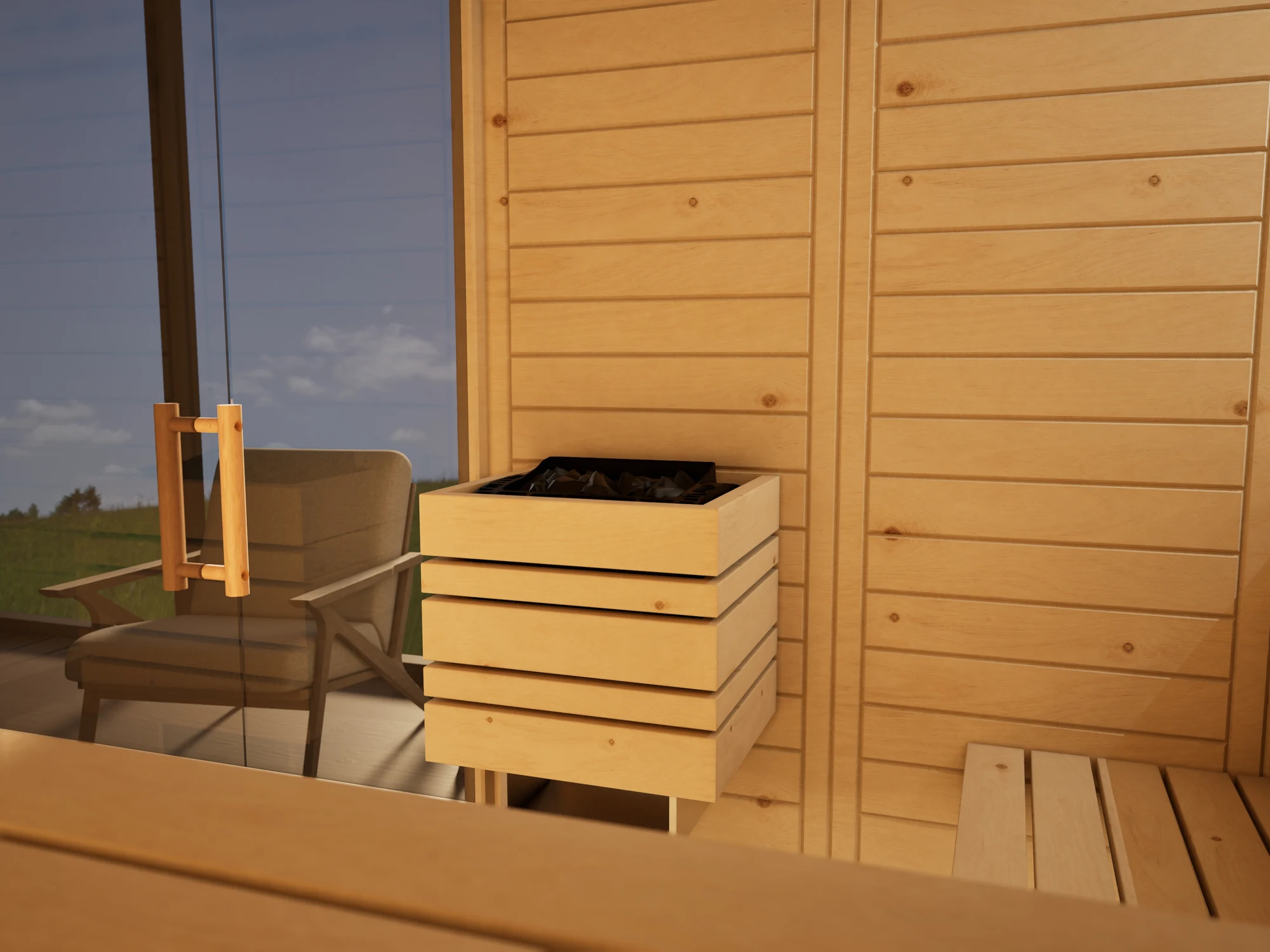 polarholz-venus-sauna-nach-ma-zirbe-glaselement-ofen-set image 8