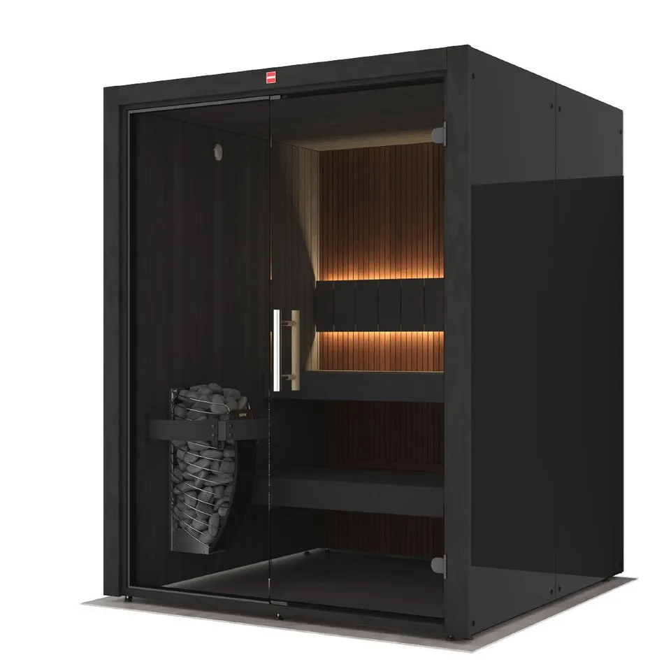 harvia-urban-medium-black-innensauna-160x160-glasfront image 1