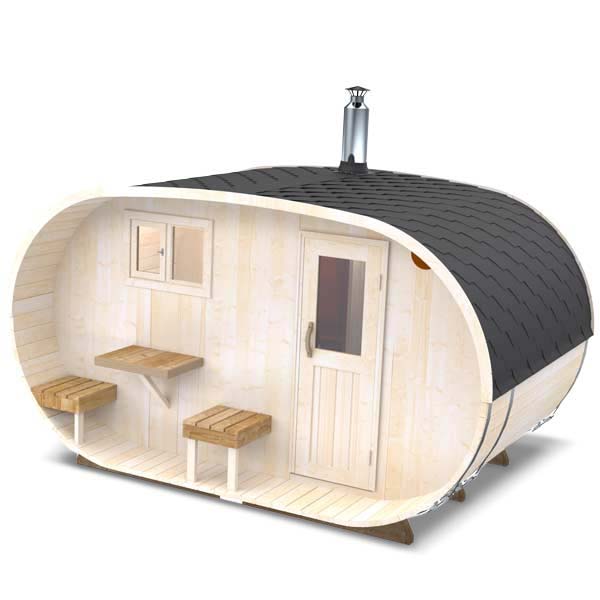 wellmia-fasssauna-oval-410cm-gartensauna-4-personen image 2