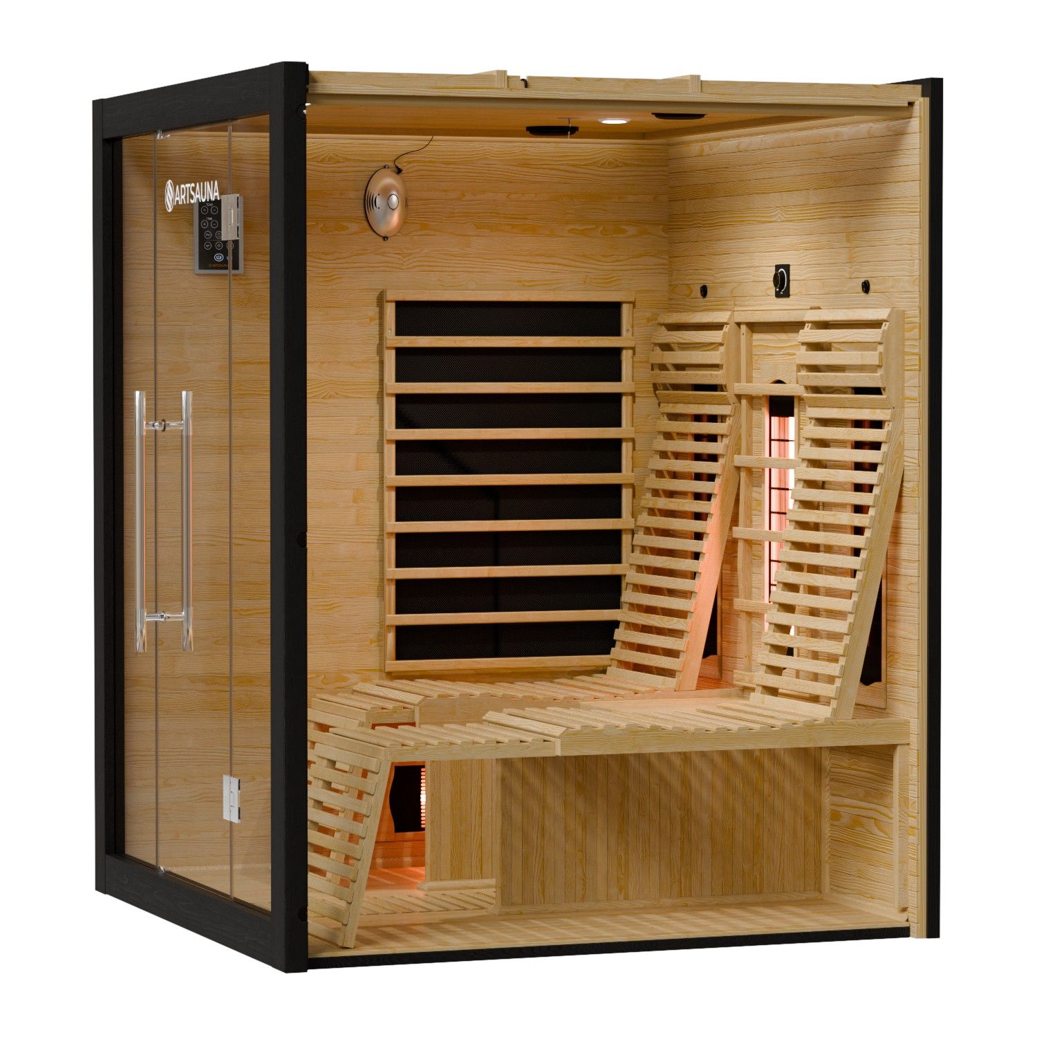 artsauna-helsinki-150-infrarotkabine-schwarz-dual-hemlock image 6