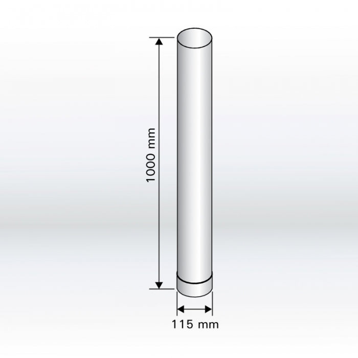 harvia-wz115100-edelstahlrohr-1000mm-115mm-f-r-ofen image 2
