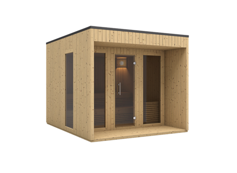 wellmia-hyska-gartensauna-fichte-250x300-cm-4-6-personen image 2