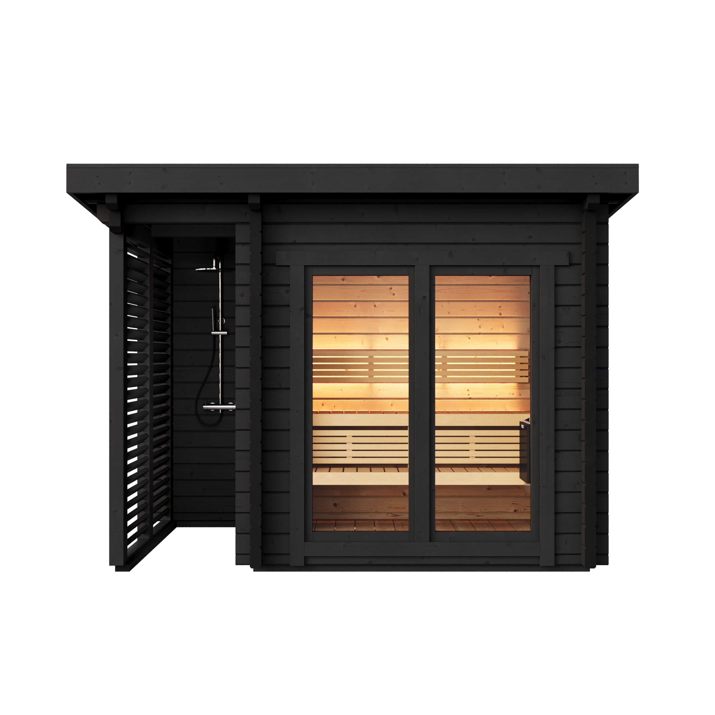 wellmia-island-gartensauna-3-41x2-34m-f-r-4-personen-panorama image 2