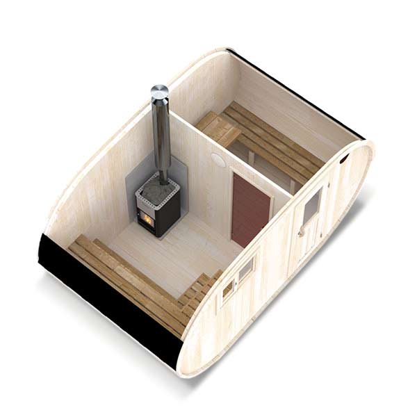 wellmia-fasssauna-oval-gartensauna-410-cm-6-8-personen image 2