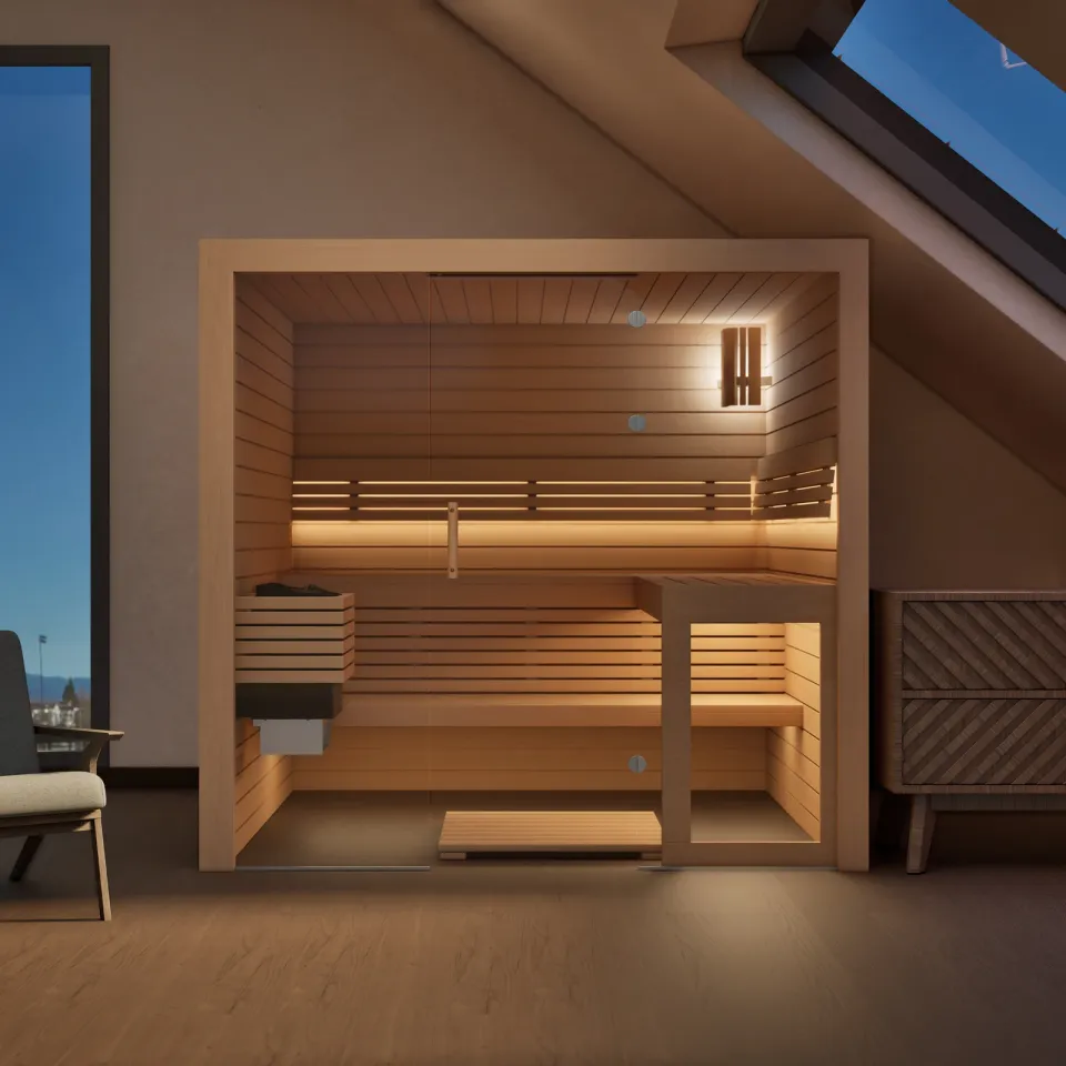 polarholz-kristall-sauna-nach-ma-erle-glasfront-ofen-set image 1