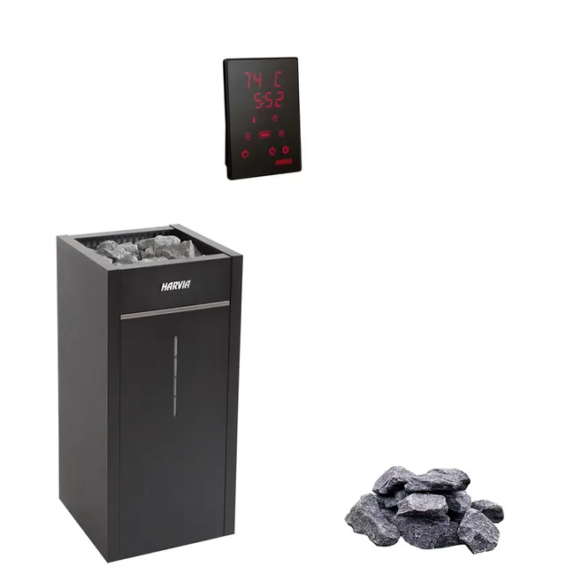 harvia-virta-combi-saunaofen-hl70s-6-8-kw-set-mit-cx110c image 1