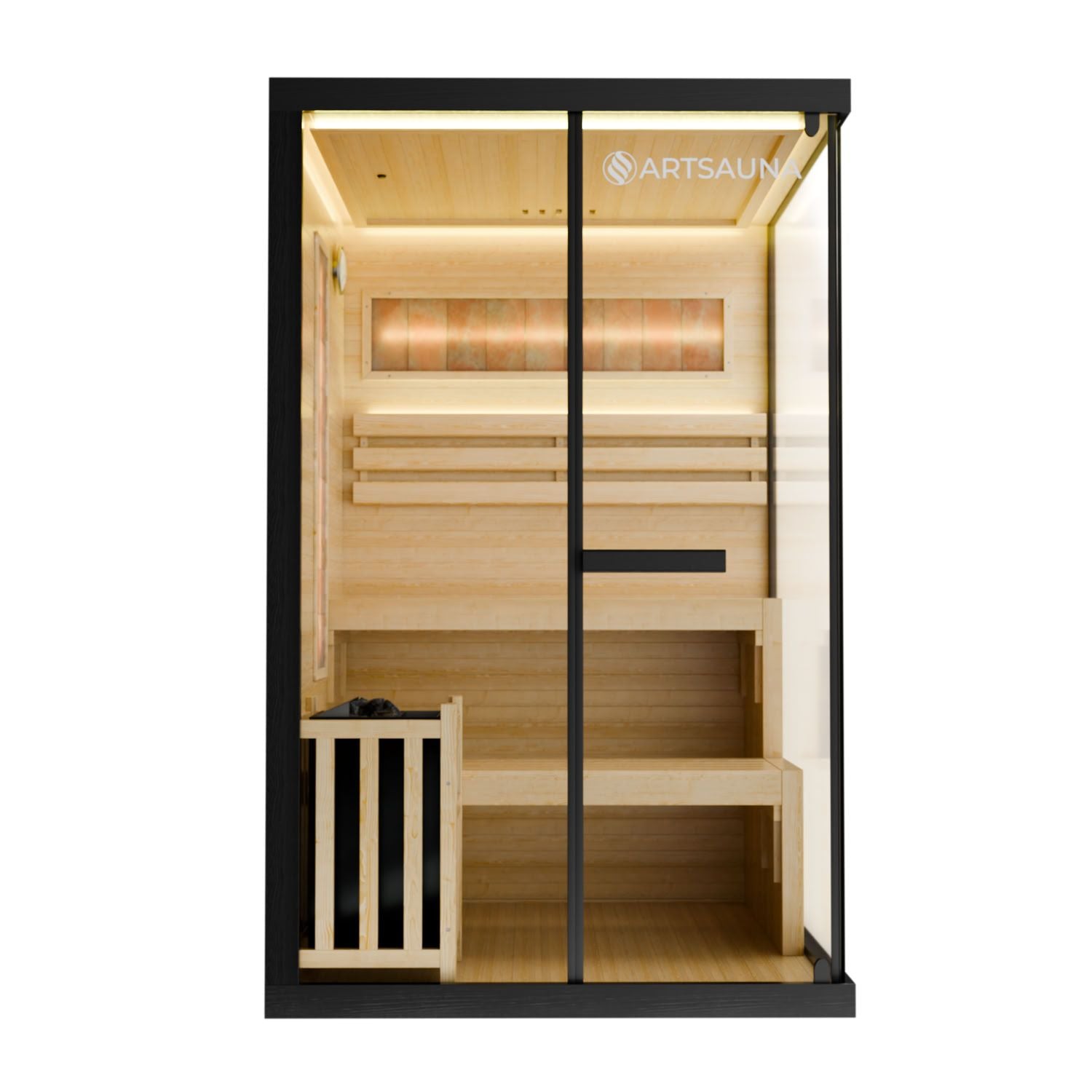 artsauna-vantaa-120-saunakabine-salzstein-glasfront-hemlock image 2