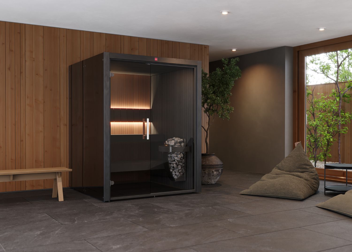 harvia-urban-medium-black-innensauna-160x160-glasfront image 3