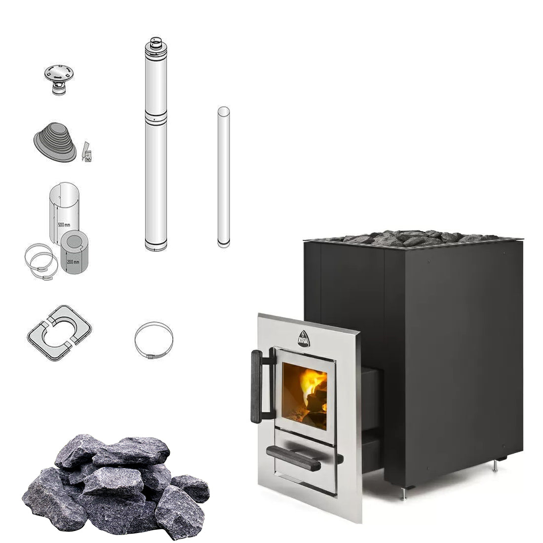 narvi-kota-kuru-14-st-sauna-holzofen-komplettset-14-kw-edelstahl image 1