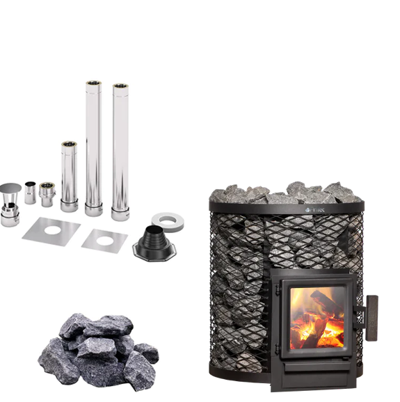 fintec-loki-sauna-holzofen-komplettset-6-8-kw-mit-schornstein image 1