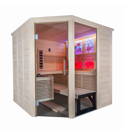 harvia-himalaya-corner-infra-massivsauna-fichte-206x206-cm-4-pers image 2