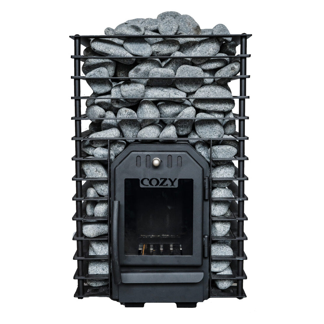cozy-18-quattro-holzofen-komplettset-edelstahl-mit-steinen image 2