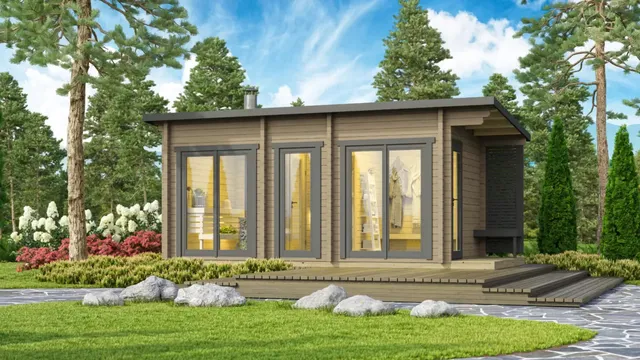 wellmia-halden-xl-gartensauna-fichte-254x568cm-vorraum image 1