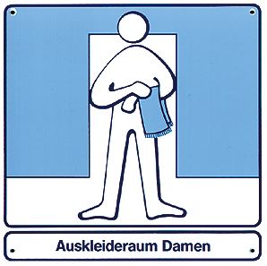 sauna-matti-hinweisschild-auskleideraum-damen-schild image 1
