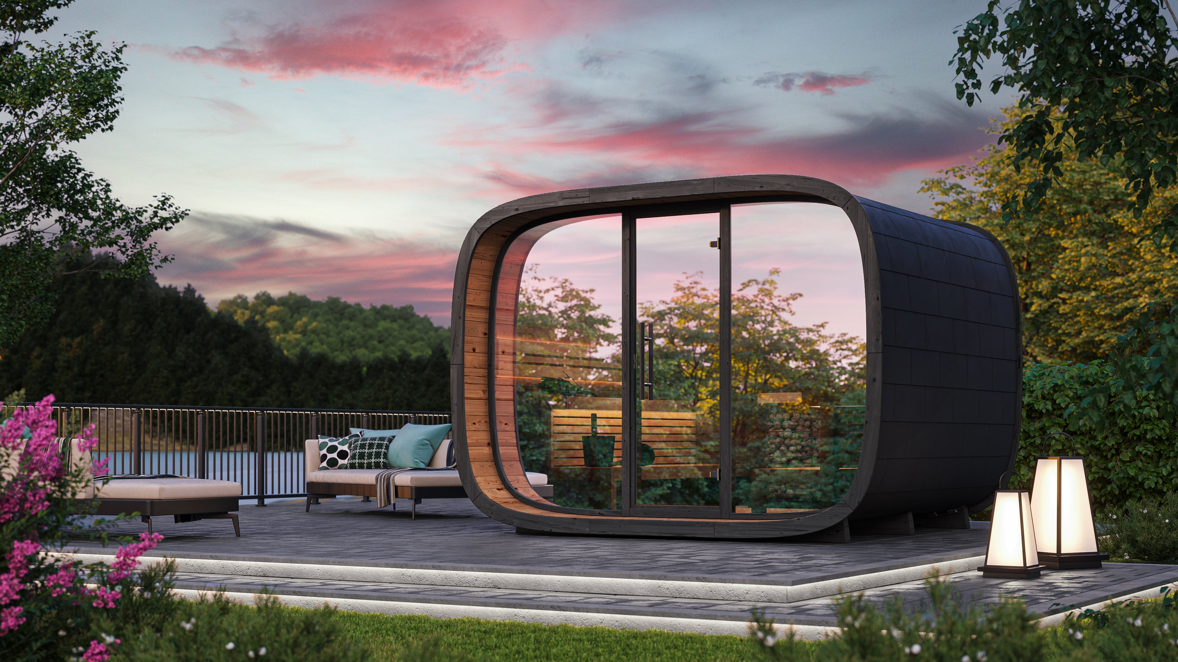 leil-round-cube-single-gartensauna-single-2-0-thermoholz image 3