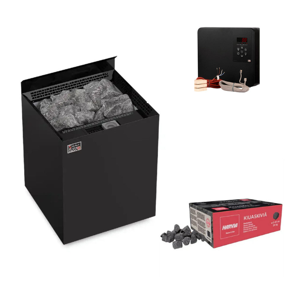 sawo-nordex-black-combi-saunaofen-9-kw-mit-verdampfer image 1