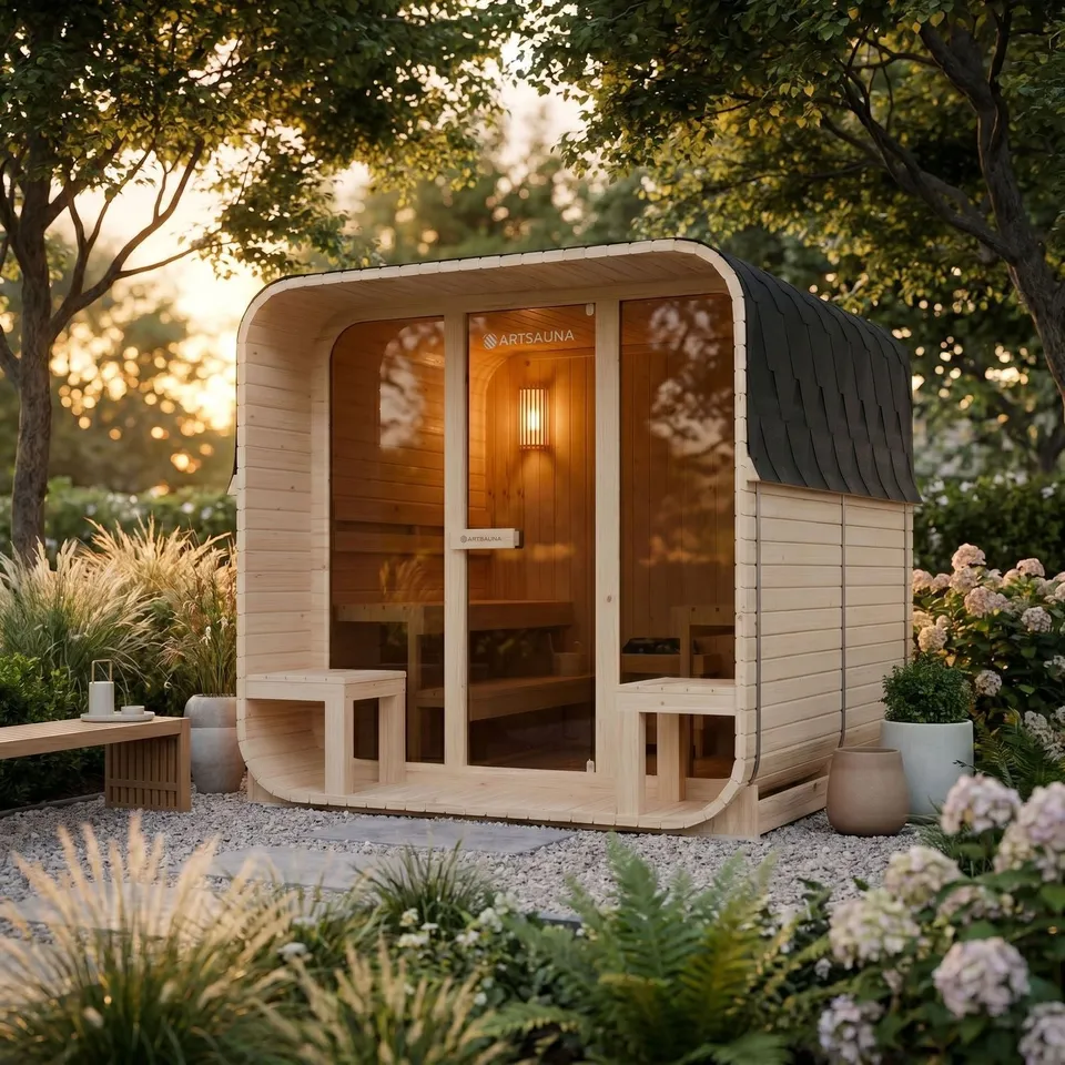 artsauna-fjora-xl-cube-fasssauna-6-personen-9-kw-ofen image 1