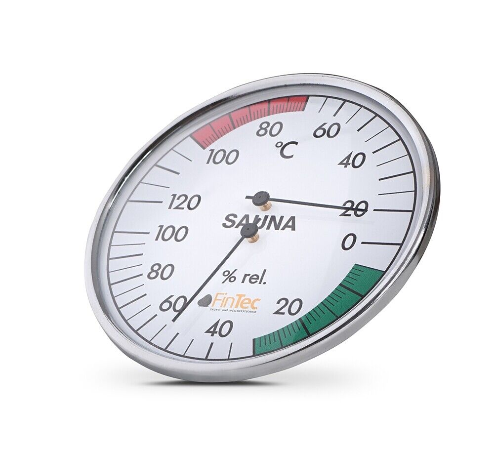 fintec-sauna-thermometer-hygrometer-metall-silber-100 image 2