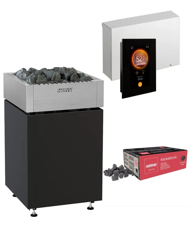 harvia-qube-elektroofen-komplettset-9-kw-mit-fenix-wifi image 1