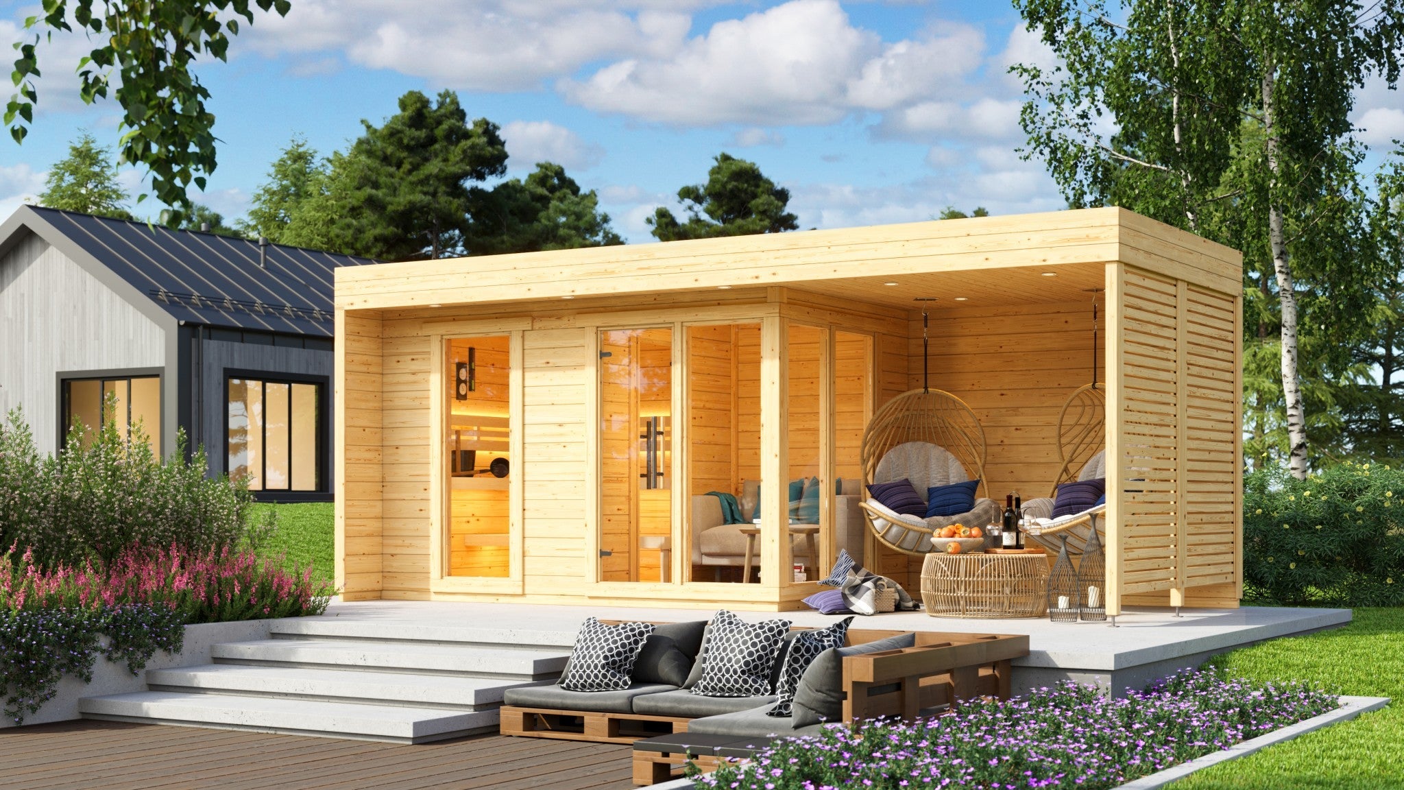 leil-patio-l-plus-gartensauna-fichte-vorraum-605x239-cm image 3