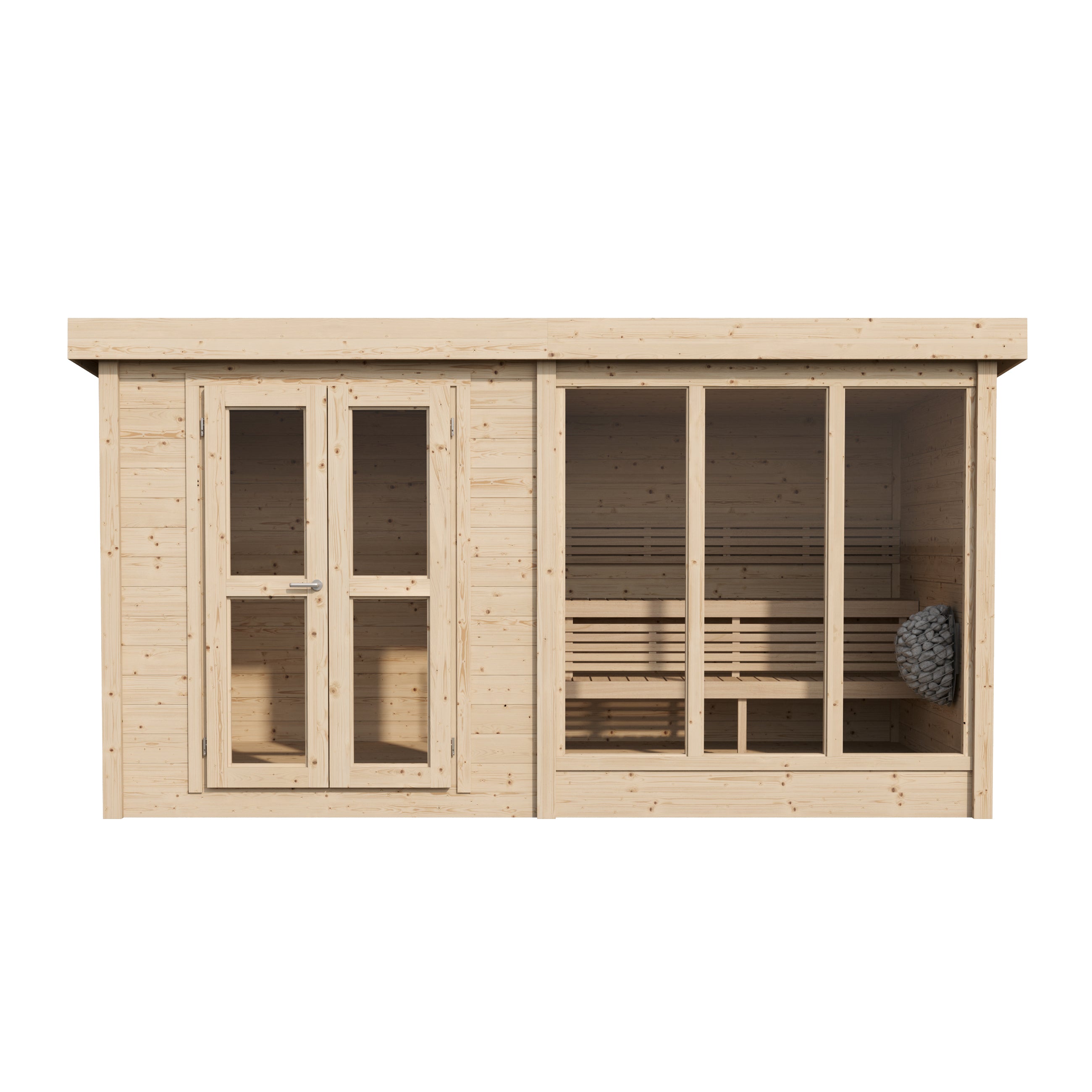 wellmia-anita-gartensauna-mit-vorraum-glasfront-4-personen image 4