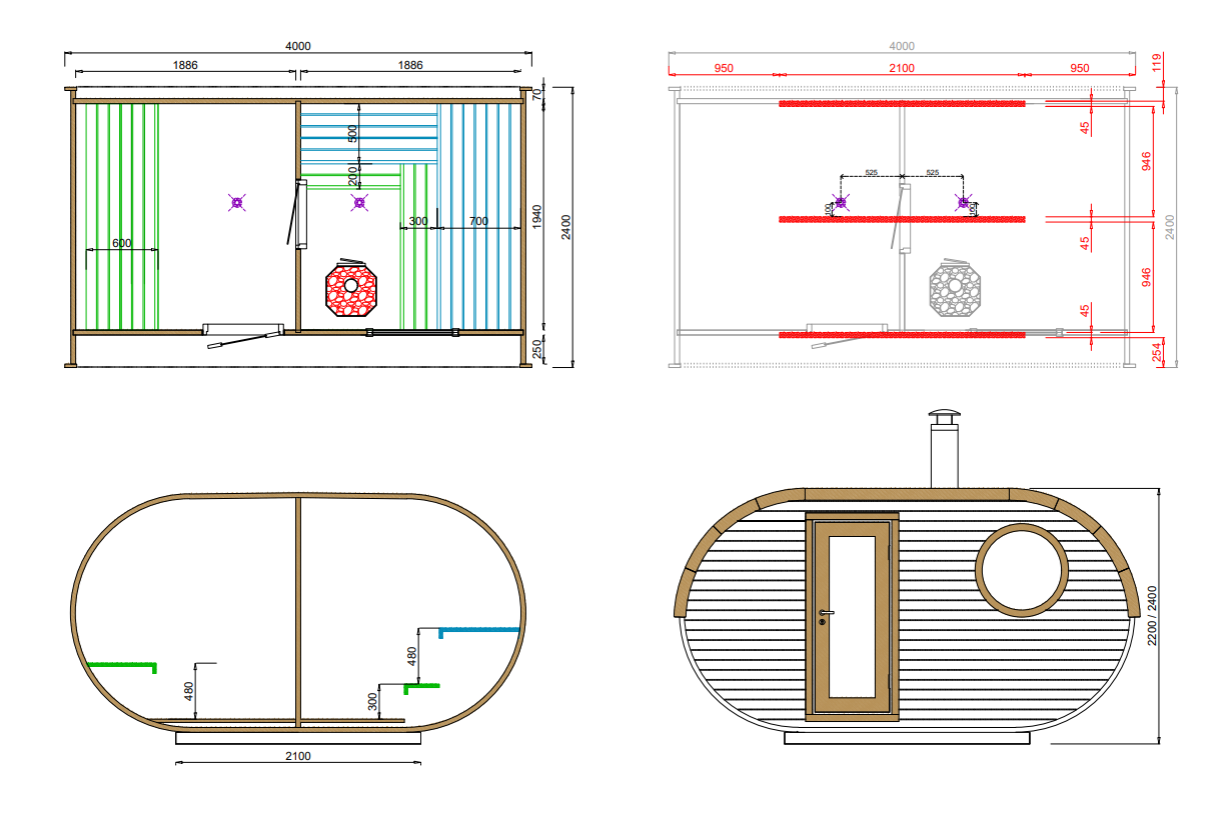 wellmia-oval-m-gartensauna-fichte-oval-400x240-cm-3-4-personen image 3
