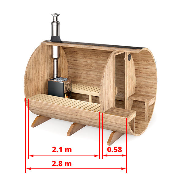 wellmia-nordica-veranda-medium-fasssauna-280cm-thermoholz-9-kw image 3