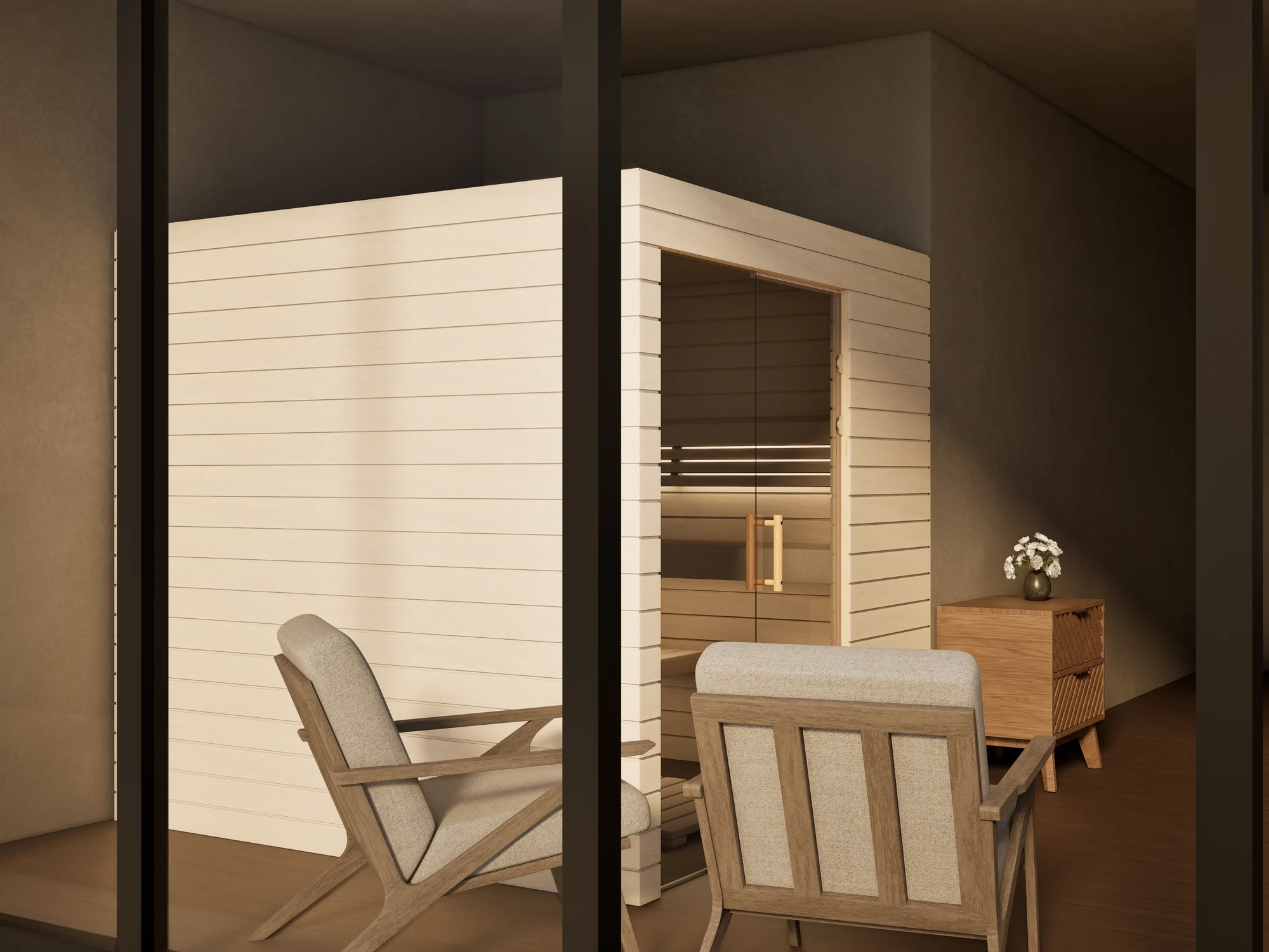 polarholz-venus-sauna-lindenholz-glaselement-comfort image 4