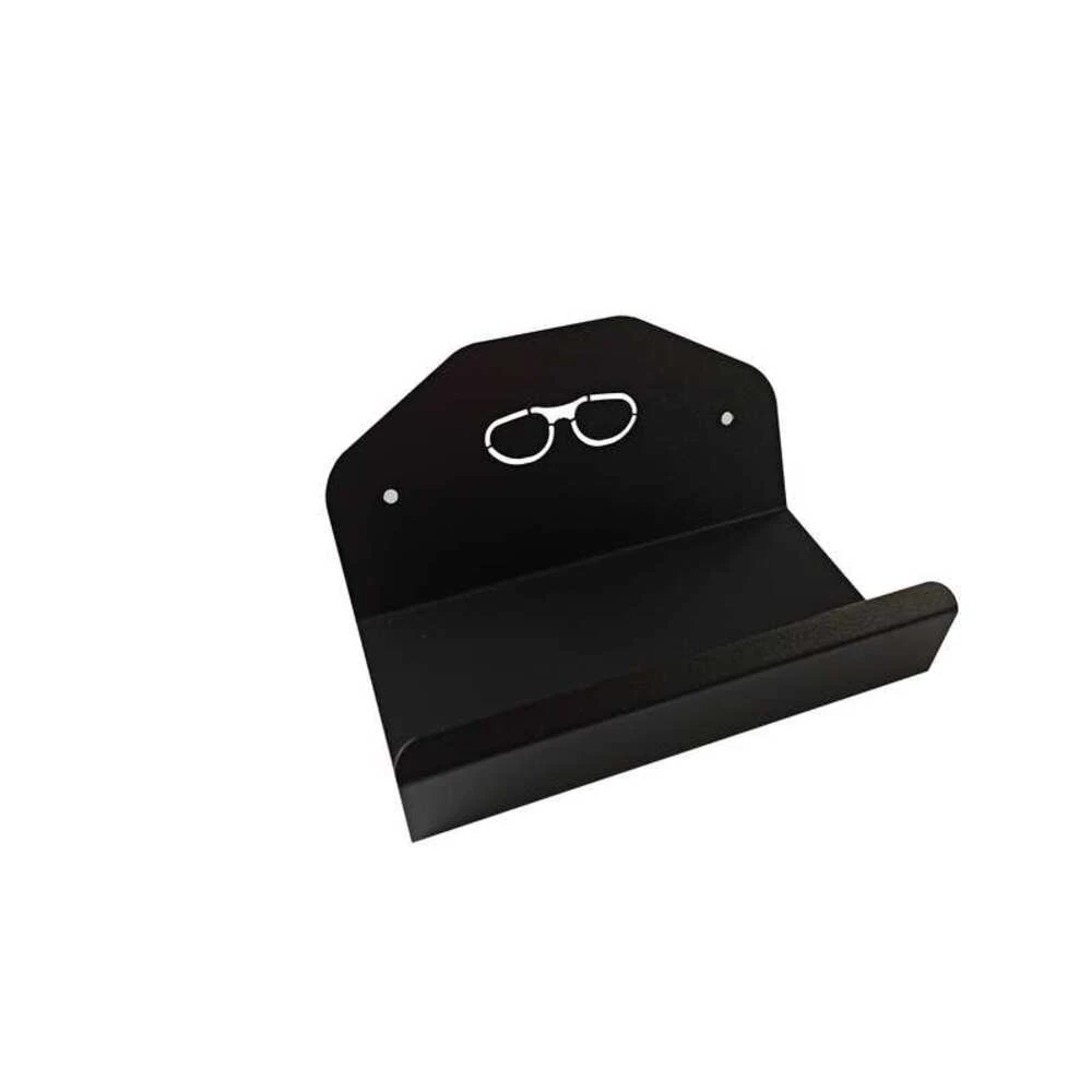 eos-brillenablage-saunazubeh-r-schwarz-metall-mit-antirutschmatte image 1