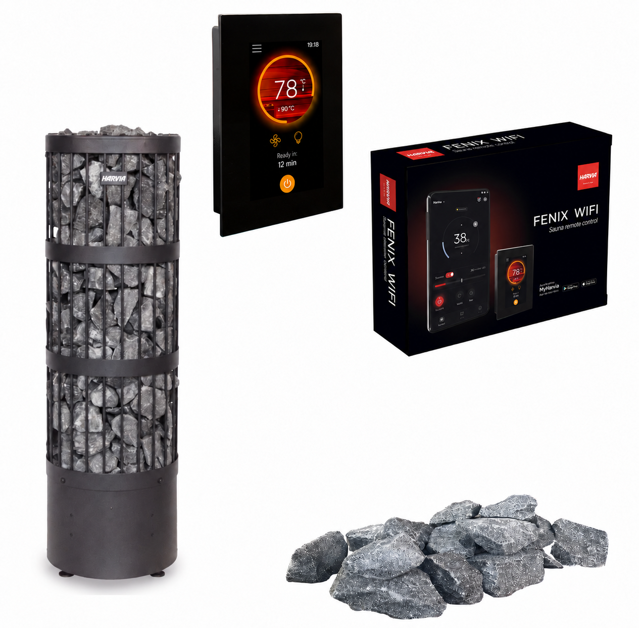 harvia-legend-home-fc-elektro-saunaofen-set-6-8-kw-app image 1