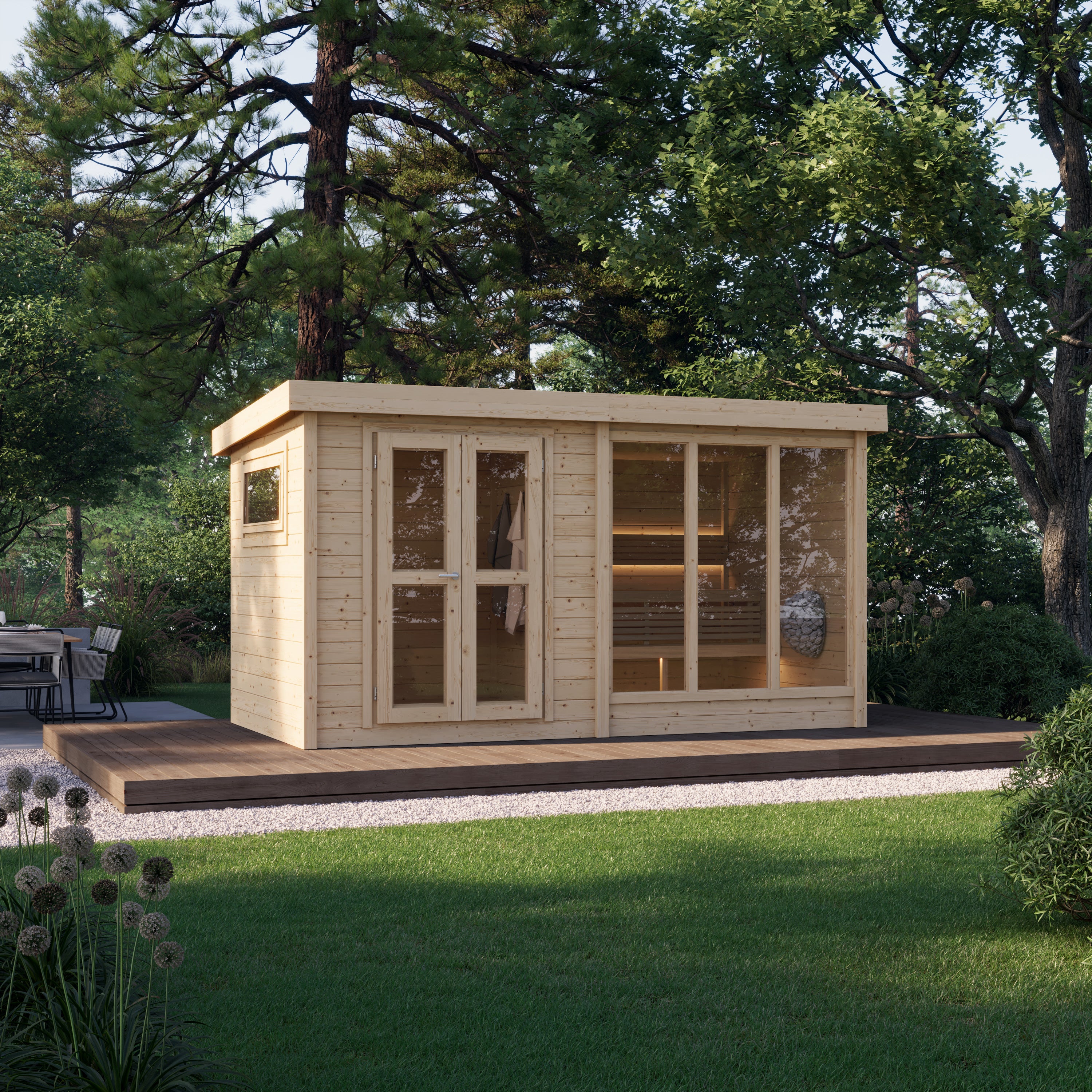 wellmia-anita-gartensauna-mit-vorraum-glasfront-4-personen image 1