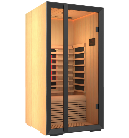 harvia-omni-mini-infrarotkabine-abachi-100x104-cm-komplettset image 2