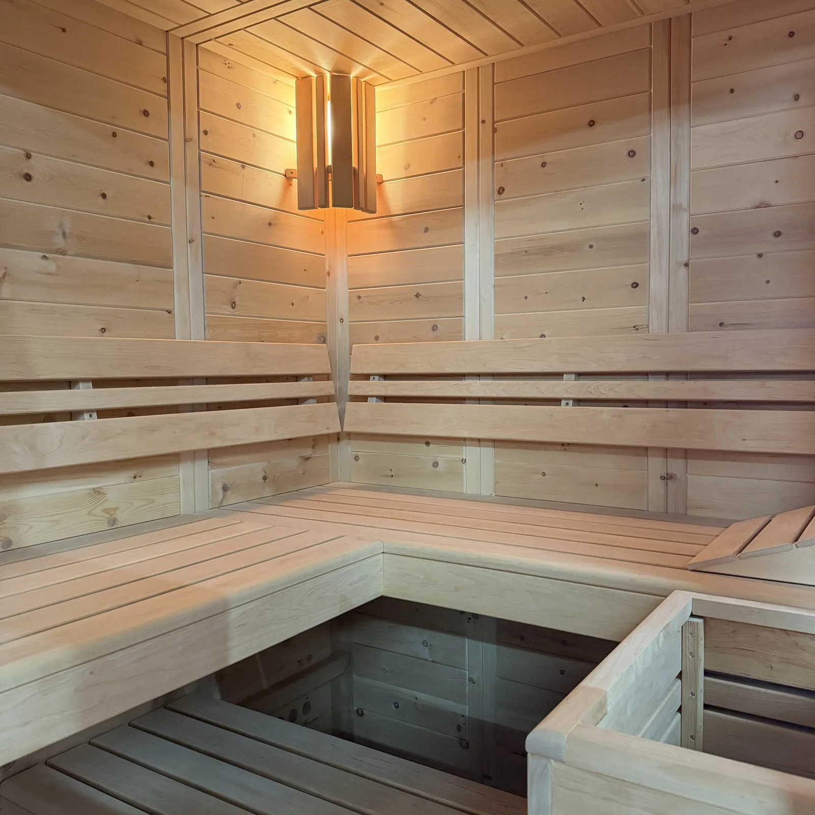 polarholz-athen-massivholzsauna-zirbe-180x160-5-eck-glasfront image 2