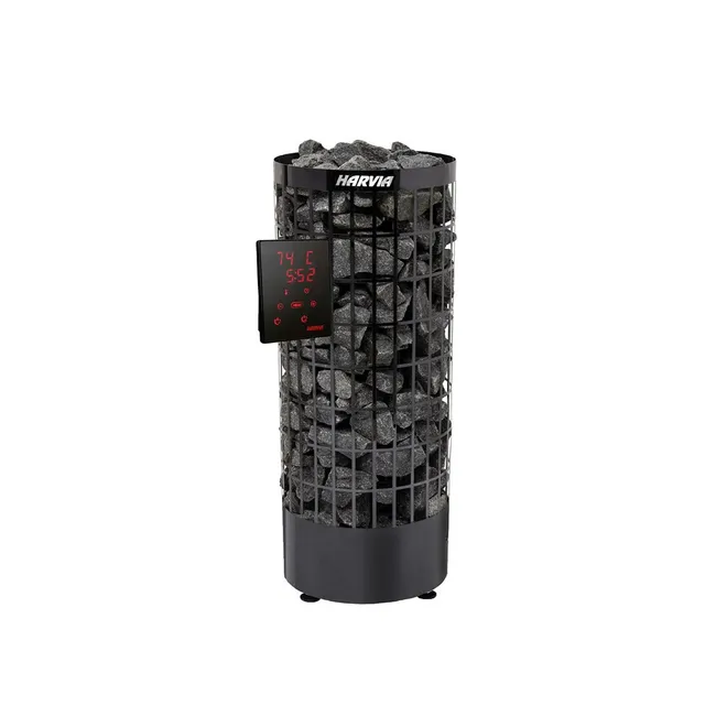 harvia-cilindro-xe-elektroofen-9-kw-black-steel-mit-cx110 image 1