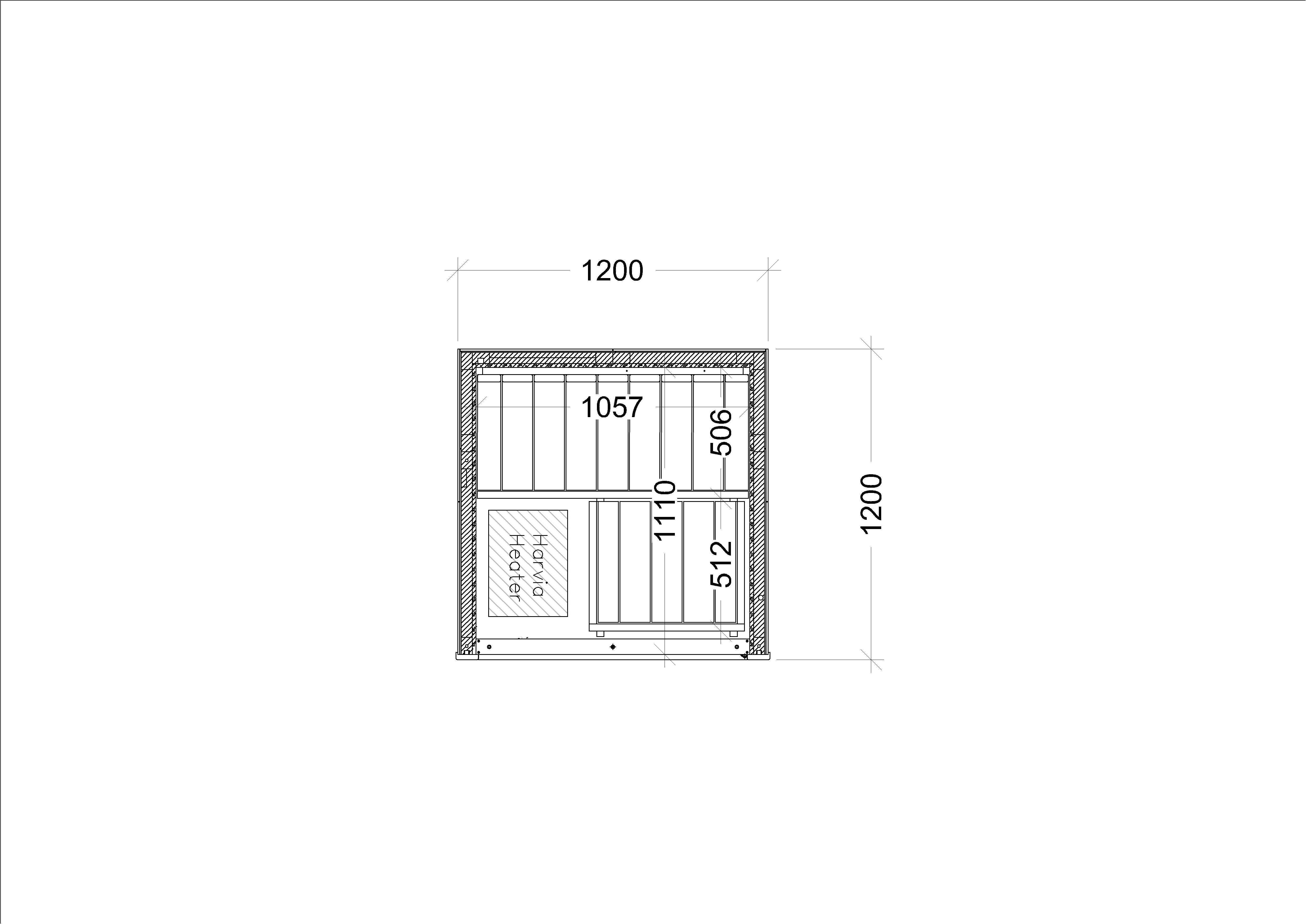 harvia-urban-black-small-innensauna-120x120-urb1212fg-2-pers image 3