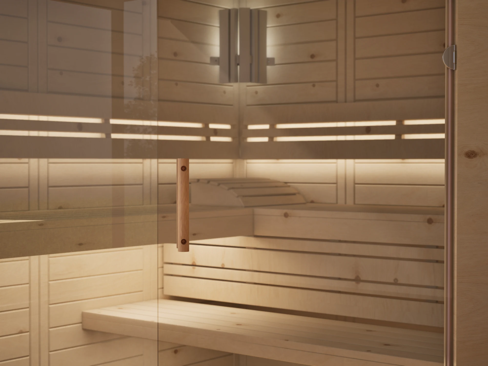 polarholz-athen-ecksauna-nach-ma-zirbenholz-5-eck-glas image 5