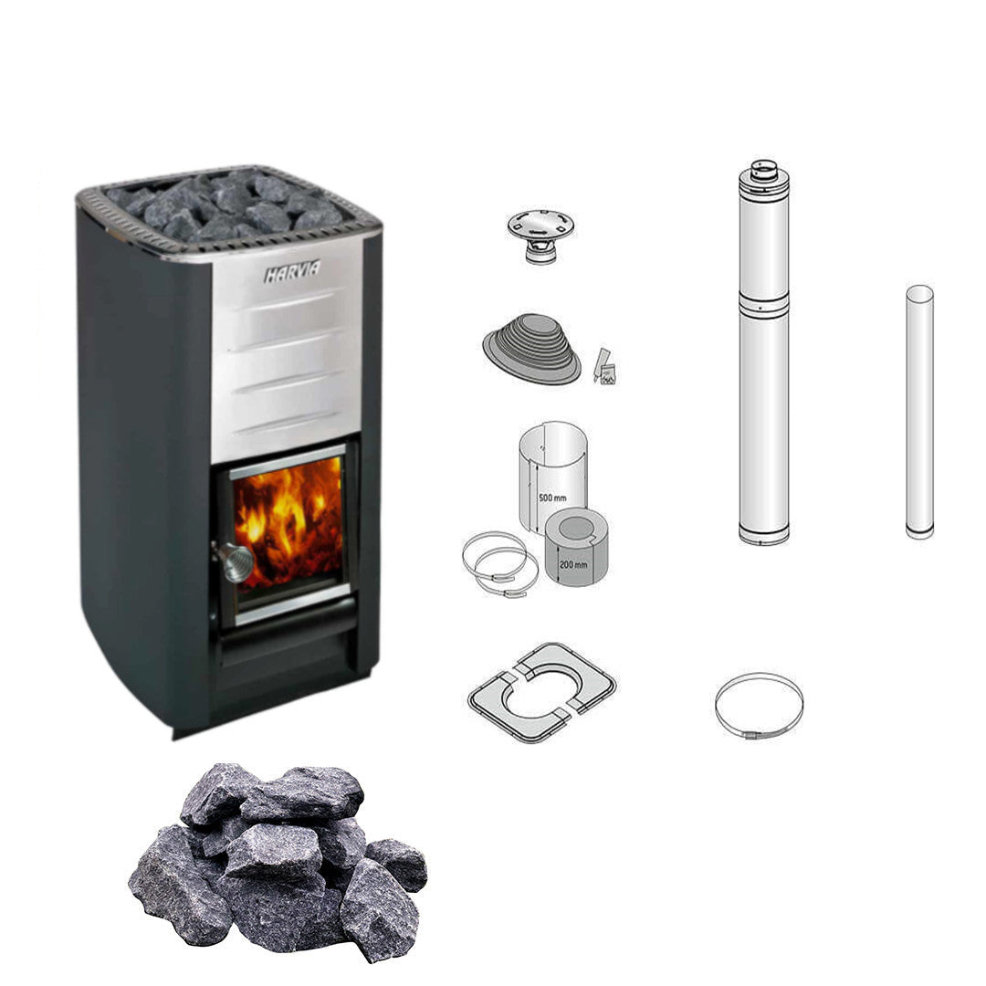 harvia-m3-saunaofen-holz-komplettset-16-5-kw-schornstein image 1