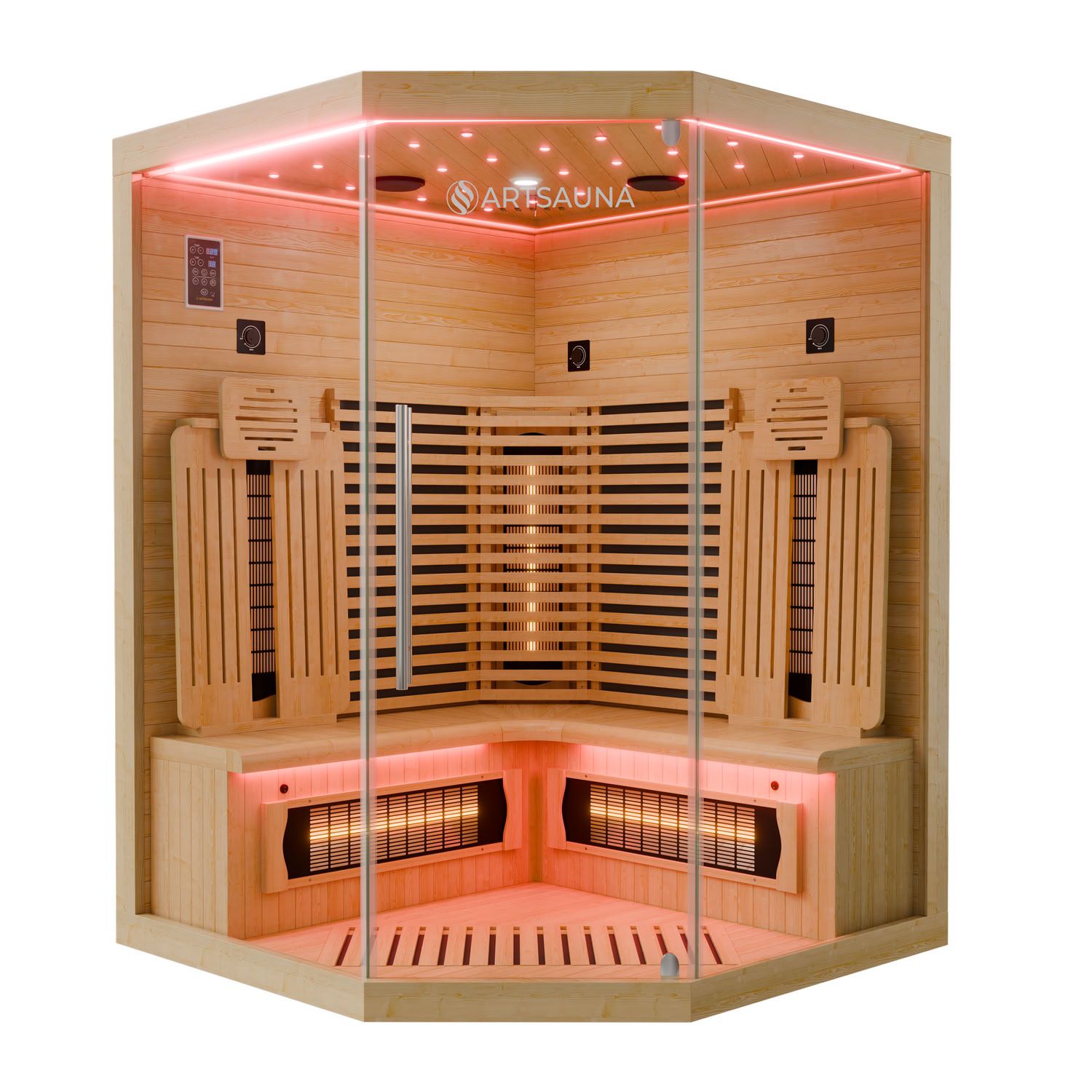 artsauna-malm-140-infrarotkabine-3-personen-hemlock image 2