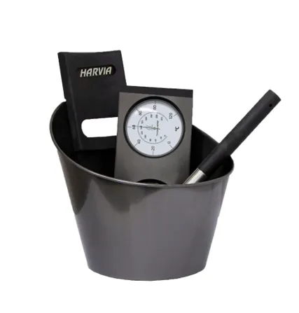 harvia-sa007-sauna-zubeh-r-set-edelstahl-schwarz image 1