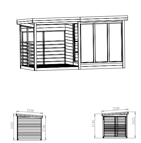 wellmia-anita-gartensauna-mit-glasfront-und-terrasse-4-personen image 7