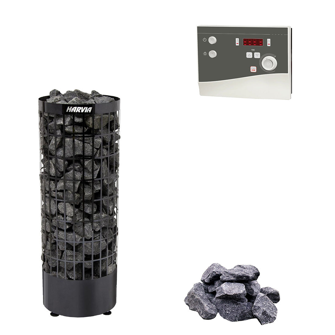 harvia-cilindro-e-elektro-saunaofen-set-6-8-kw-edelstahl image 1