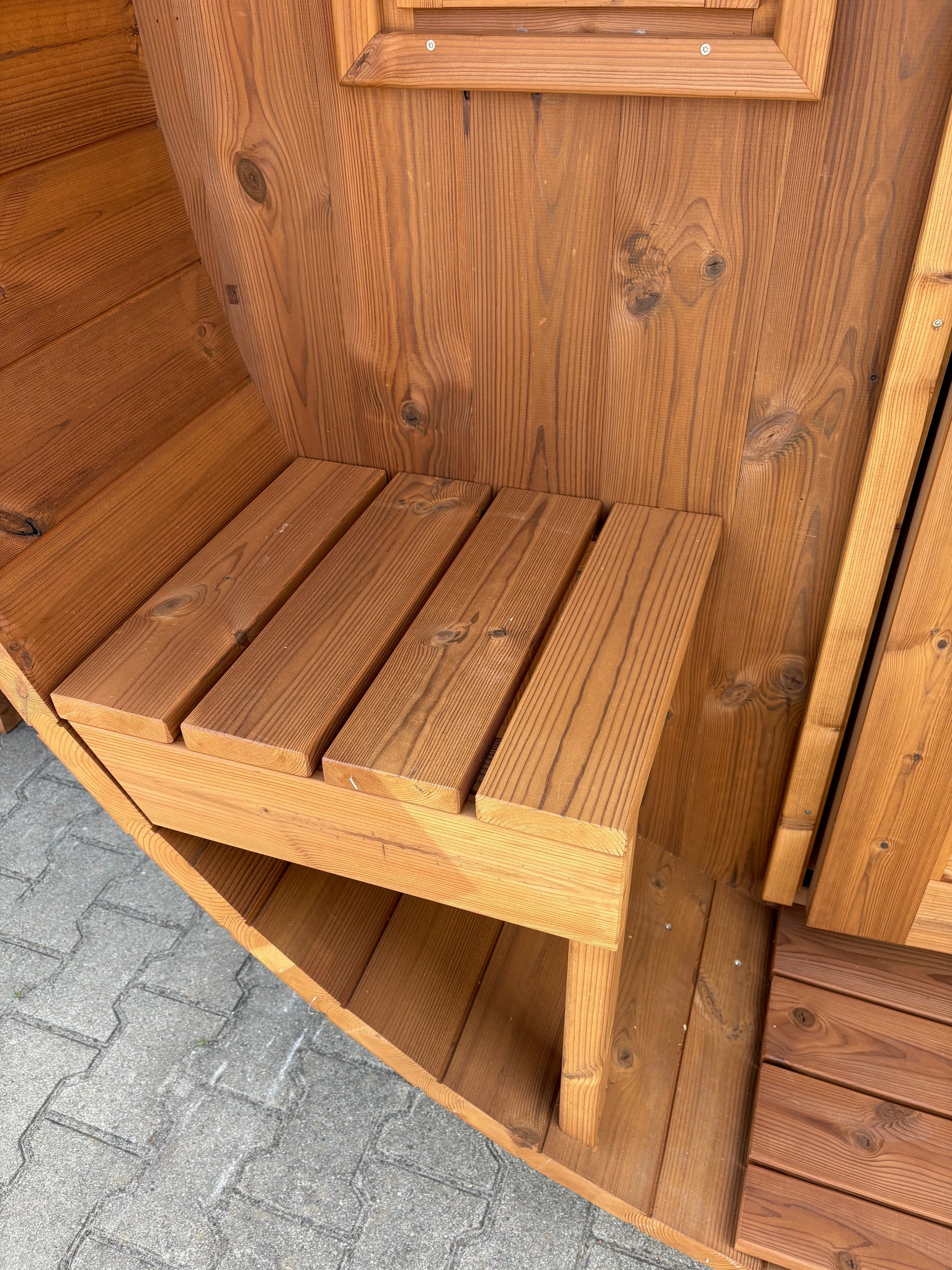 wellmia-small-veranda-fasssauna-240-cm-thermoholz-4-personen image 3
